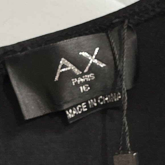 AX‎ Paris Curve 2 In 1Jumpsuit Womens 16 Black Leopard Wide Leg Party Cocktail - Picture 4 of 10